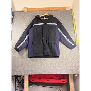 Fed Ex Stan Herman Quilted Parka Primaloft Insulated Reflective Coat Medium